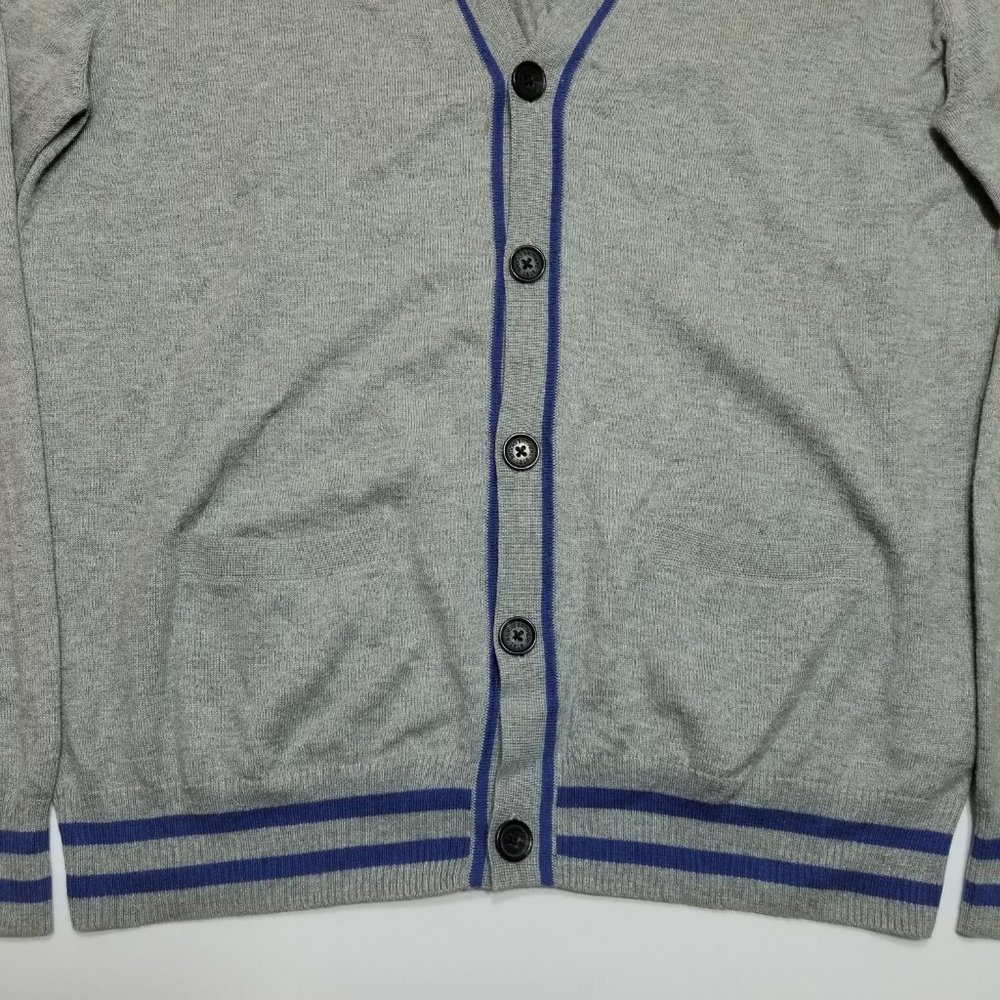 Brooks Brothers Cardigan Sweater - Gray - Cotton - - Picture 3 of 9